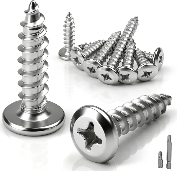 mawmuaw M3 screws, wood screws, stainless steel A2 V2A, pack of 25 M3 x 10 mm self-tapping screws