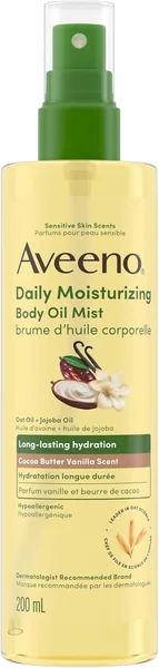 Aveeno Daily Moisturizing Body Oil Mist with Cocoa Butter Vanilla Scent