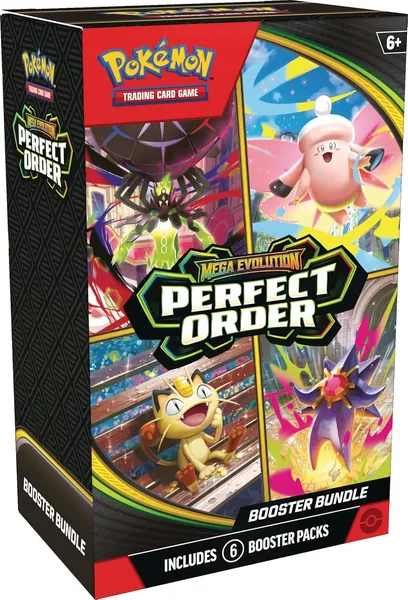 Pok mon TCG: Mega Evolution-Perfect Order Booster Bundle (6 Booster Packs)