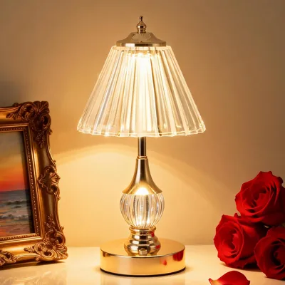 SisiHokai Vintage Gold Crystal Rechargeable Lamp Best Deal
