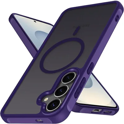 iVoler Magnetisk fodral för Samsung Galaxy S25 Plus 5G/S24 Plus, [Kompatibel med MagSafe] [Militärstandard stödsäkert skydd]