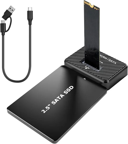 M.2 NVMe und SATA Festplatten-Dockingstation mit USB 3.2