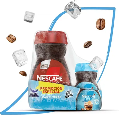 Café Soluble Nescafé Clásico y Nescafé Ice, 200g + 40g, 20% de descuento