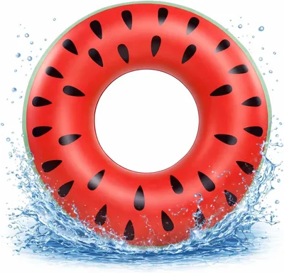 XXL Aufblasbarer Schwimmschlauch in Form eines gebissenen Donuts, Braun oder Rosa, Schwimmhilfe, Luftmatte, Schwimmkissen für Pool