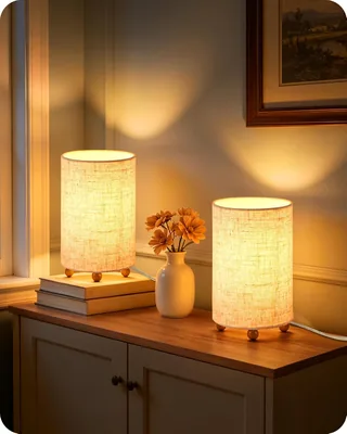 GOEBLESON Kleine Nachttischlampe 2er Set - Best Deal