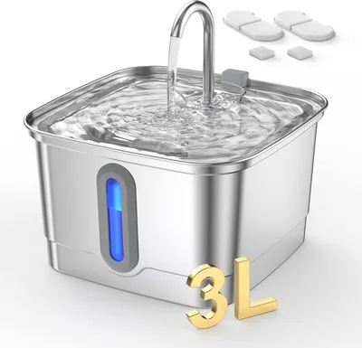 Cat Water Fountain 101oz Stainless Steel Best Deal