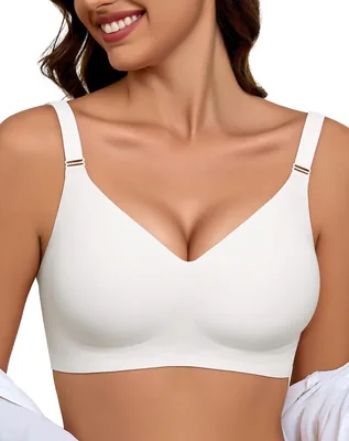 Soutien-gorge EIISSION sans armature pour femmes, push-up confortable, sans padding, doux et confortable pour un port quotidien - Meilleur Prix