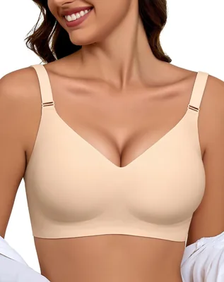 EIISSION Vrouwen Push-up Beugelborsten voor Dames - Zacht Comfort - Non-wired Padded Bralette