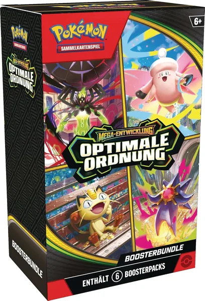 Pok mon - Trading Card Game: Mega Development Booster Bundle - Optimal Order (6 Booster Packs)