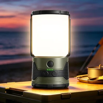 Lampe Camping Glocusent Rechargeable 1200LM, 7 Modes, LED - 100h Autonomie, Batterie Externe 500 - 20% Off