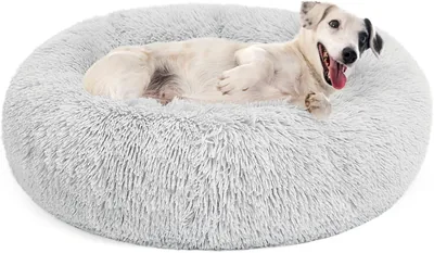 MIXJOY Orthopedic Dog Bed Donut Cuddler Round Pet Bed