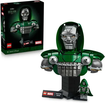 LEGO Marvel Popiersie Doktora Dooma 76345 | Zestaw superbohaterów, model kolekcjonerski