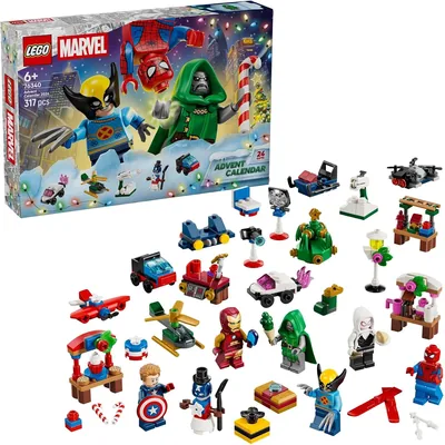 LEGO Marvel Adventskalender 2026: Superhelden Speelgoed met 6 Minifiguren