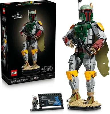 LEGO Star Wars Boba Fett 75455 | Figurka kolekcjonerska, model do wyświetlania, prezent dla fanów Star Wars