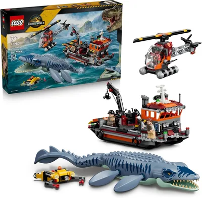 LEGO Jurassic World Mosasaurus Boat Attack 77983