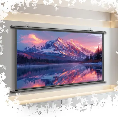 ZPIMPGMGUG Projector Screen 30-72" Retractable - Best Deal