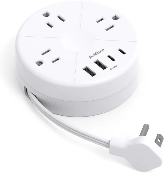 Addtam Travel Essentials - Cruise Approved Power Strip