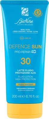 BioNike Defence Sun Fluid Body Milk SPF 30 per Pelle Sensibile e Intollerante, Azione Protettiva e Antiossidante, Resistente all'Acqua - Miglior Affare
