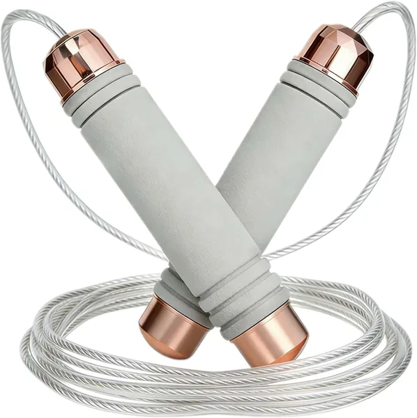 Cavobo Springseil Erwachsene Fitness Verstellbar mit Hautfreundlichen Schaum Griffe, 3 Meter L nge Einstellbar PVC Seil,Rutschfest und Ideal f r Fitness & Ausdauer & Seilspringen
