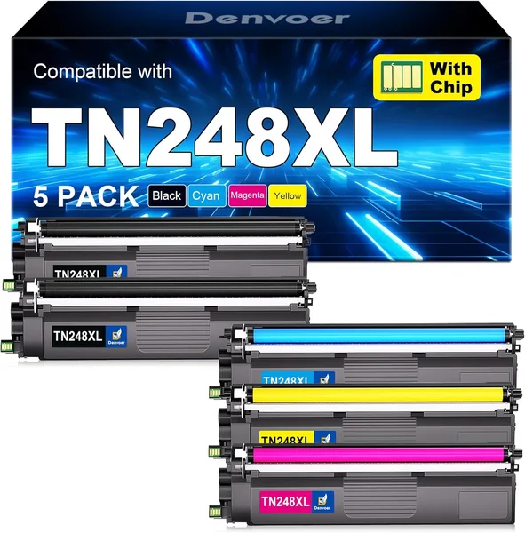 Toner Cartridge Compatible avec Tonnier Brother DCP-L3560CDW HL-L3240CDW MFC-L8390CDW MFC-L3760CDW TN 248XL