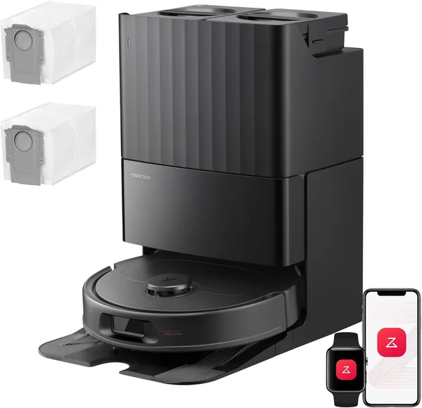 Roborock Qrevo S Pro Stofzuiger met Mopfunctie, Upgrade QV 35A, 18.500Pa, 75°C Zelfreinigend