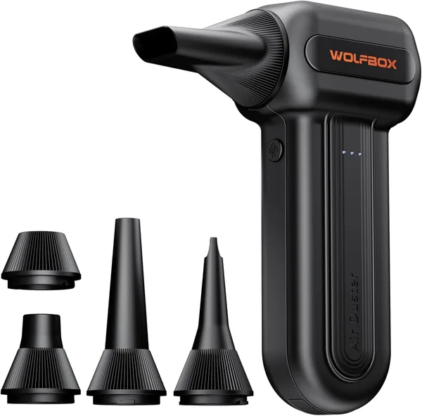 WOLFBOX MF60 Air Duster - 110000RPM, 3 Speed Rechargeable