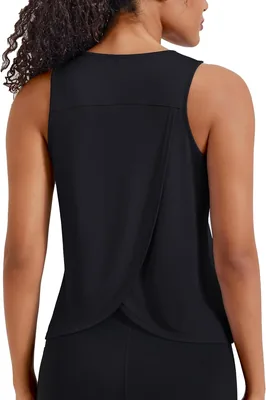 PINSPARK Damen Sporttanktop Racerback Sport-Top ohne Ärmel Yoga Laufshirt | Yoga-Tops, Open-Back-Laufhemd, Passform