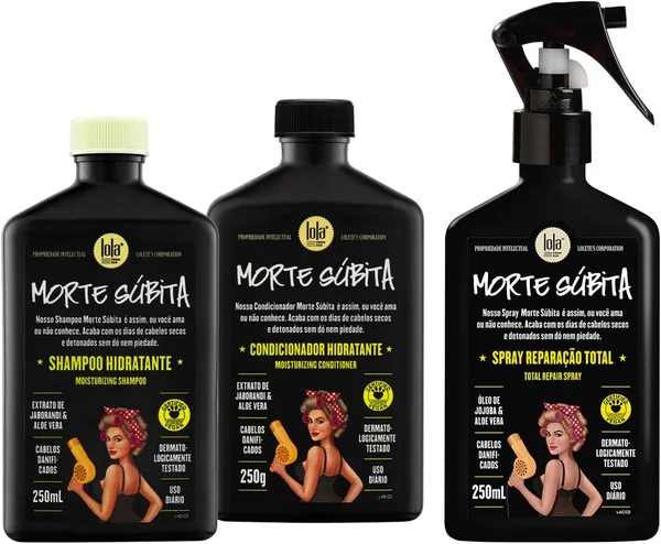 Kit Morte S bita (Shampoo + Condicionador + Spray Repara ao) - Lola From Rio