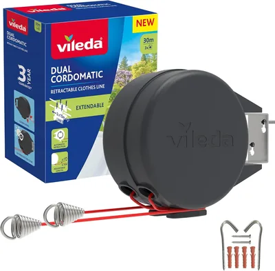 Vileda Dual Cordomatic Clothes Line 5% Off
