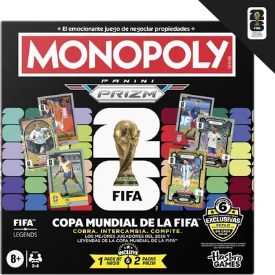 Monopoly Hasbro Juegos de Mesa Panini Prizm Copa Mundial de la FIFA 30% de Descuento