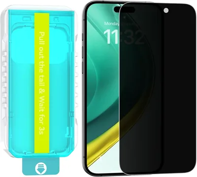 Mothca Armor Glass Privatscherm för iPhone 17 / iPhone 17 Pro, 3 stck privatscherm film med 23° privacy skydd