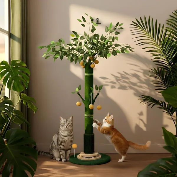 BOLIAN 53" Extra Tall Cat Scratching Post for Large Cats