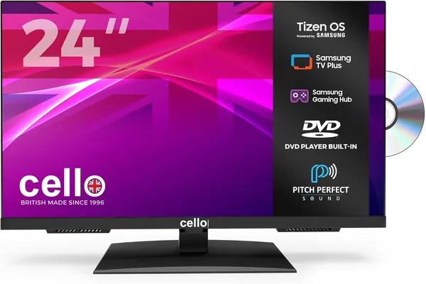 Cello C2426TZF 24-inch Tizen OS Smart LED TV/DVD