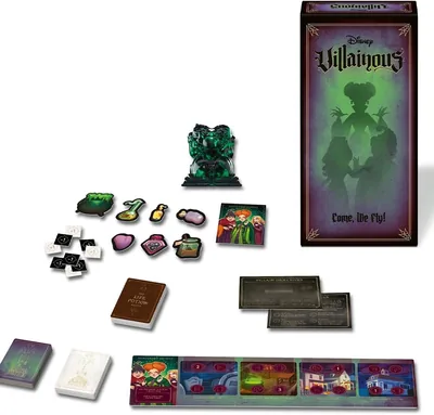 Ravensburger Disney Villainous: ¡Vamos a Volar! Juego de Mesa Estratégico | Interpreta a las Hermanas Sanderson de Hocus Pocus