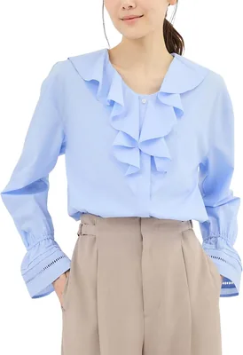 Rope Picnic Ladder Lace Ruffle Blouse Women's Best Deal