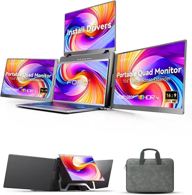 1080P FHD Portable Monitor - Laptop Screen Extender