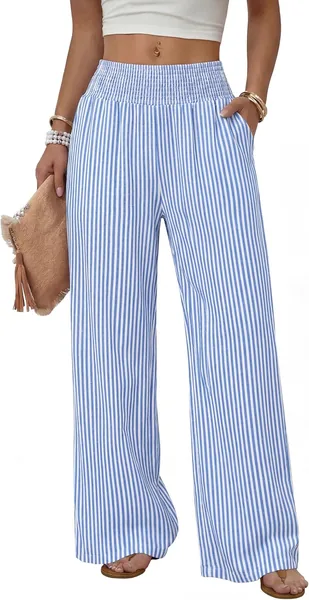 Sampeel Wide Leg Pants Woman High Waist Trousers