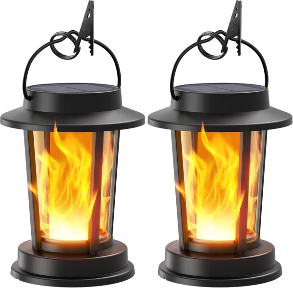TuyLuxe Solar Lights for Outdoor Hanging/Standing