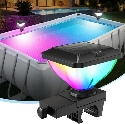 Iluminación Solar Flotante DeepBling para Piscina con Estructura, Luces LED de Color RGB para Piscina Dinámica - Mejor Oferta