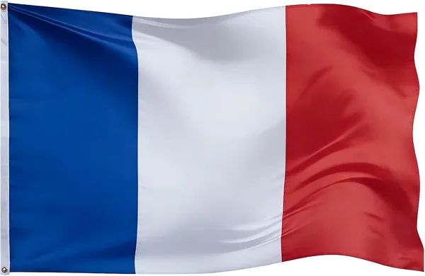 Drapeau Français AURALIN 90 x 150 cm Résistant aux Intempéries Tricolore avec 2 Œillets en Laiton pour les Supporteurs de la Coupe du Monde de Football 2026 - Extérieur