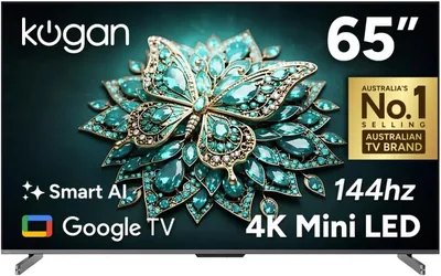 Kogan 65" Mini-LED QLED Pro 4K 144Hz Smart AI Google TV - MQXT Best Deal