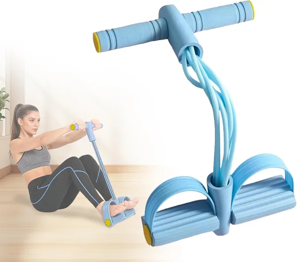 6-Tube Pedal Resistance Band with Handles