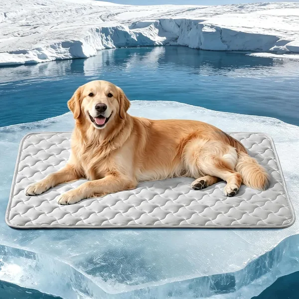 JOEJOY Mat de Refroidissement pour Chiens, Mat Auto-Refroidissant, Pad de Refroidissement pour Chien, Couverture Portable et Lavable pour Chien