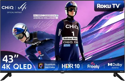 CHiQ 43 Inch 4K UHD QLED Smart Roku TV Best Deal
