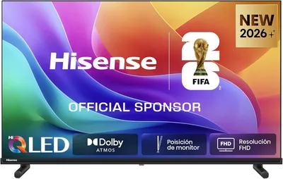 Hisense 32A5S - TV LED Hi-QLED de 32 pulgadas, Color Hi-QLED, Dolby Atmos, Posición de Monitor, Resolución FHD, Reducción de Ruido | 30% de Descuento