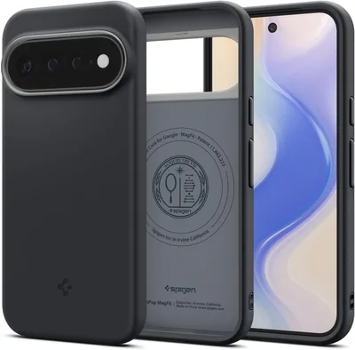 Spigen NanoPop MagFit Case - Black Sesame för Google Pixel 11 Pro XL