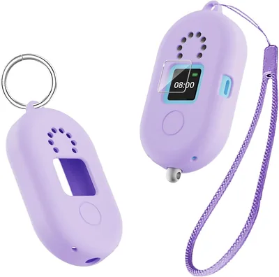 LAZIRO MIXI カバー GPSトークプラス (MB06) 用 保護ケース + フィルム、ソフトシリコン製、衝撃吸収、防水、迷子防止