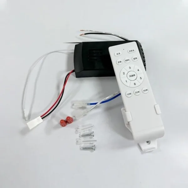 Control remoto de ventilador de techo, 6 velocidades con control inalámbrico, receptor de 24V DC, salida de 35W, entrada de 90-265V para sistemas de control