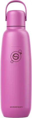 Sodastream Fizz & Go Edelstahl Karbonatorflasche 0.9L Doppelwandig Isolierter Thermosflasche hält Heiß und Kalt Carboniert