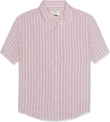 American Eagle Mens 3073 SS CF CSC CURTIS LINEN SHIRT Modern 52% Off